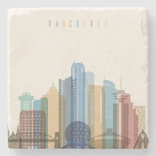 バンクーバー、カナダ|都市スカイライン ストーンコースター (正面)