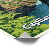 バンクーバー，カナダ： 1960sヴィンテージ旅行ポスター ポスター (角)