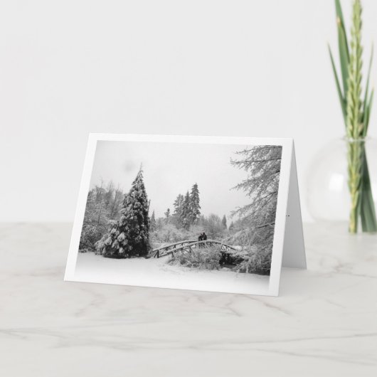 バンクーバー シーズン カード カナダの冬カード (正面)