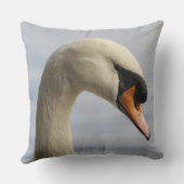 バンクーバー、スタンレーパーク、ミュートスワン(Cygnus olor) 2 クッション (裏面)