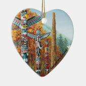 バンクーバー トーテムポール オーナメント ネイティブ アート 土産物 (右)