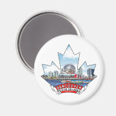 バンクーバー、ブリティッシュコロンビアカナダ マグネット (正面/裏面)