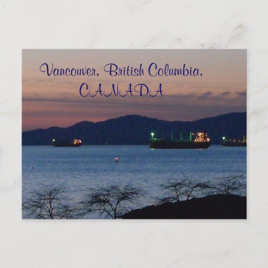 バンクーバー, ブリティッシュコロンビア州, カナダ ポストカード (正面)
