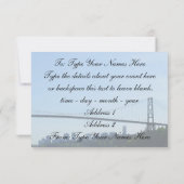 バンクーバー　招待状　パーソナライズ　バンクーバー　出欠確認 招待状 (裏面)