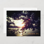 バンクーバーB.C.サンセット ポストカード (正面/裏面)