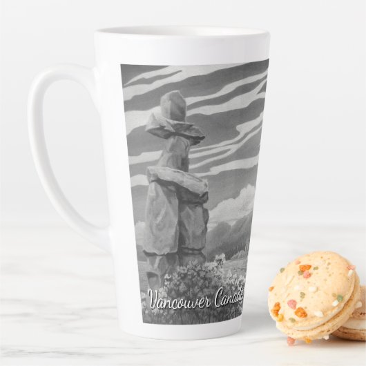 バンクーバーBCカナダのコーヒーカップマグカップ&グラス カフェラテマグ (インサイチュ)