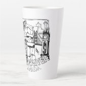 バンクーバーBCカナダのコーヒーカップマグカップ&グラス カフェラテマグ (正面)