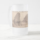 バンクーバーBCカナダビアマグカップ&すりガラス フロストグラスビールジョッキ (正面左)