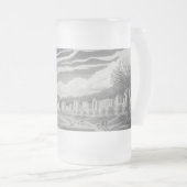 バンクーバーBCカナダビアマグカップ&グラス フロストグラスビールジョッキ (正面右)