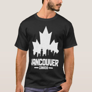 バンクーバーBCカナダメープルリーフカナダ国旗Skyli Tシャツ