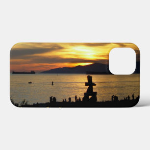 バンクーバーiPhoneミニケースイヌクシュクサンセットケース iPhone 13 Miniケース
