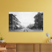 バンクーバーWA – メイン通りビューオブダウンタウン キャンバスプリント (インサイチュ (リビング))