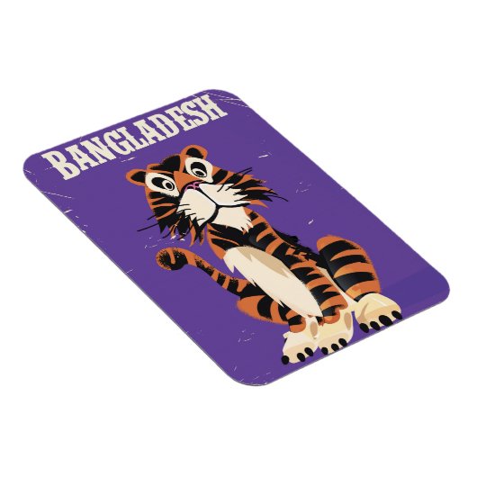 バングラディッシュヴィンテージ旅行のポスター漫画 マグネット (右側)