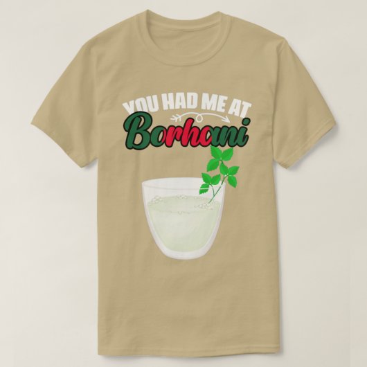 バングラデシュおもしろいシュ料理を食べた Tシャツ (デザイン正面)