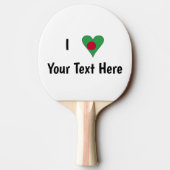 (バングラデシュのハートマーク国旗 愛)オーダーメイド 卓球ラケット (裏面)