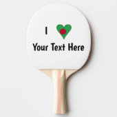 (バングラデシュのハートマーク国旗 愛)オーダーメイド 卓球ラケット (正面)