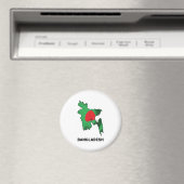 バングラデシュの地図 マグネット (インサイチュ (食洗機))