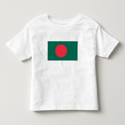 バングラデシュの愛国旗 トドラーTシャツ (正面)