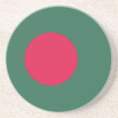 バングラデシュの旗 コースター (正面)
