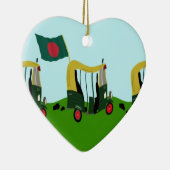 バングラデシュの自動車リクシャー セラミックオーナメント (右)