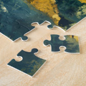 バングラデシュイラストレーション旅行芸術ヴィンテージ ジグソーパズル (側面)