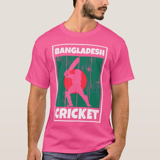 バングラデシュクリケットファン国旗 Tシャツ (正面)