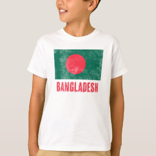 バングラデシュグランジ国旗の外観。 Tシャツ