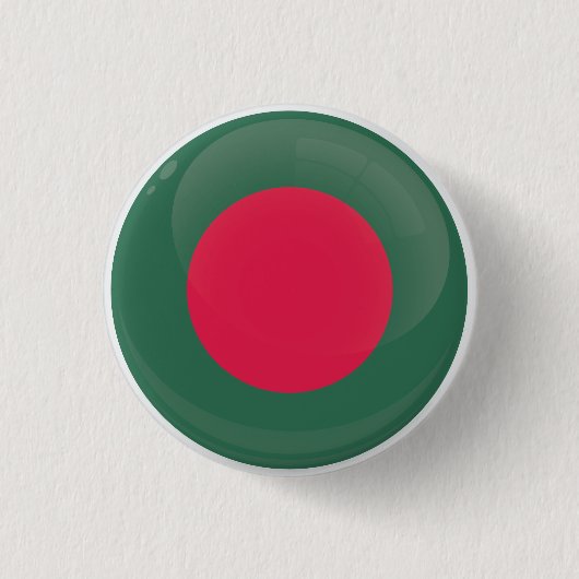 バングラデシュ丸アイコン国旗 缶バッジ (正面)