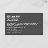 バングラデシュ国旗と国章 名刺 (裏面)