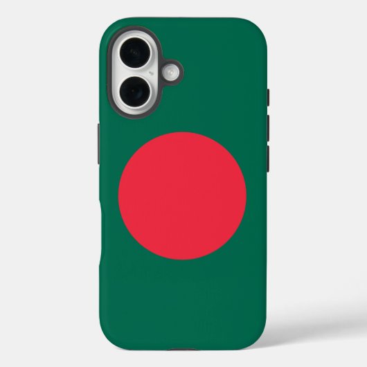 バングラデシュ国旗のApple iPhone 16 Case-Mate iPhoneケース (裏面)