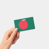 バングラデシュ国旗を持つネームバッジ バッジ (手持ち)