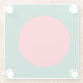 バングラデシュ国旗を掲げたガラスコアスター ガラスコースター (裏面)