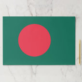 バングラデシュ国旗を掲げたティアウェイ紙用パッド ペーパーパッド (インサイチュ)