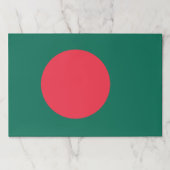 バングラデシュ国旗を掲げたティアウェイ紙用パッド ペーパーパッド (正面)