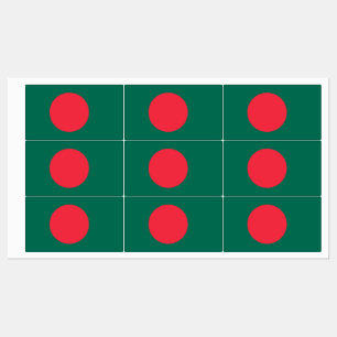 バングラデシュ国旗を掲げた愛国的なラベル ラベル