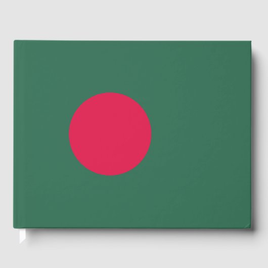 バングラデシュ国旗 ゲストブック (正面)