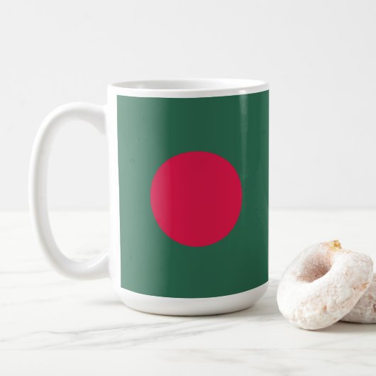 バングラデシュ国旗 コーヒーマグカップ (ドーナツ)