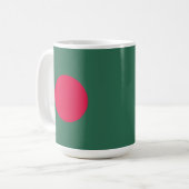 バングラデシュ国旗 コーヒーマグカップ (正面左)