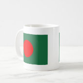 バングラデシュ国旗 コーヒーマグカップ (正面左)