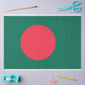 バングラデシュ国旗（バングラデシュ） 薄葉紙 (クラフト)