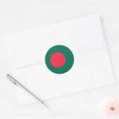 バングラデシュ国旗 ラウンドシール (封筒)