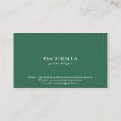 バングラデシュ国旗 名刺 (裏面)