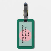 バングラデシュ簡単ID個人国旗 ラゲッジタグ (裏面縦)