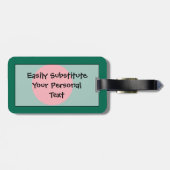 バングラデシュ簡単ID個人国旗 ラゲッジタグ (裏面横)