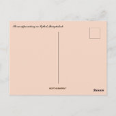 バングラデシュ・シルエットで嵐が近づく ポストカード (裏面)