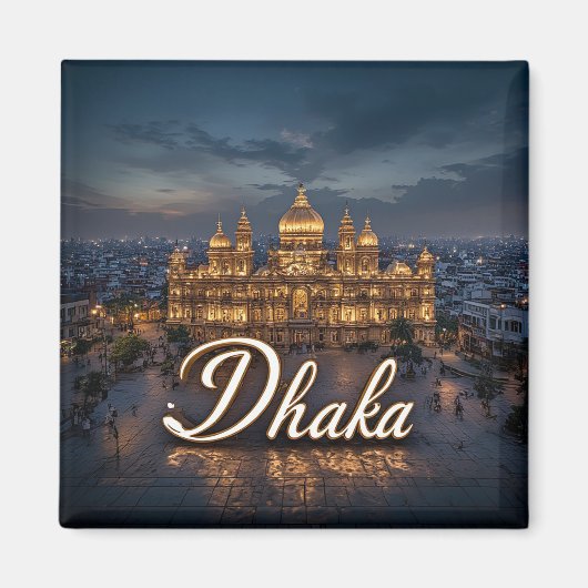バングラデシュ ダッカ旅行のギフト 🗺️ マグネット (正面)