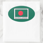 バングラデシュ 楕円形シール (バッグ)