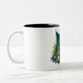 バングラデッシュをテーマにした象徴的なマグカップ ツートーンマグカップ (左)