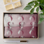 バングルディとアイボリーリボンと蝶 薄葉紙 (ギフト)