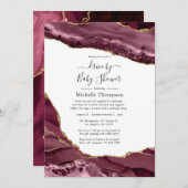 バングルディと金ゴールドアゲートのシャワー駆動 招待状 (正面/裏面)